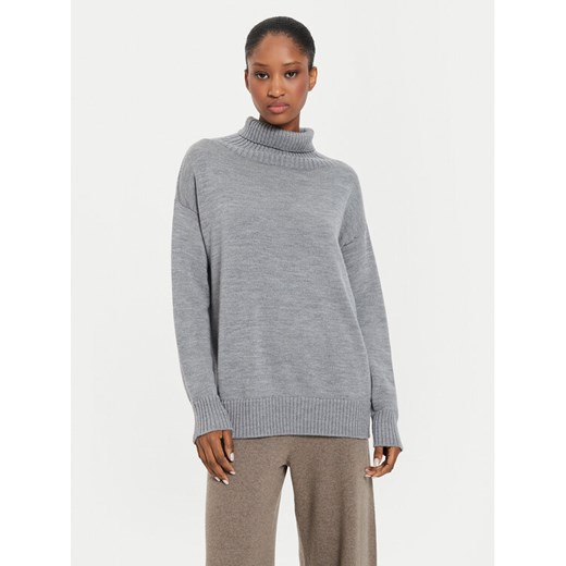 Max Mara Leisure Golf Superbo 2426366148 Szary Relaxed Fit ze sklepu MODIVO w kategorii Swetry damskie - zdjęcie 182660346
