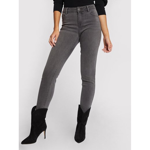 Morgan Jeansy 201-POM.P Szary Slim Fit ze sklepu MODIVO w kategorii Jeansy damskie - zdjęcie 182660397