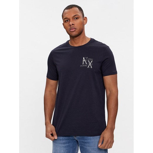Armani Exchange T-Shirt 3DZTHQ ZJ9AZ 15CX Granatowy Regular Fit ze sklepu MODIVO w kategorii T-shirty męskie - zdjęcie 182660445