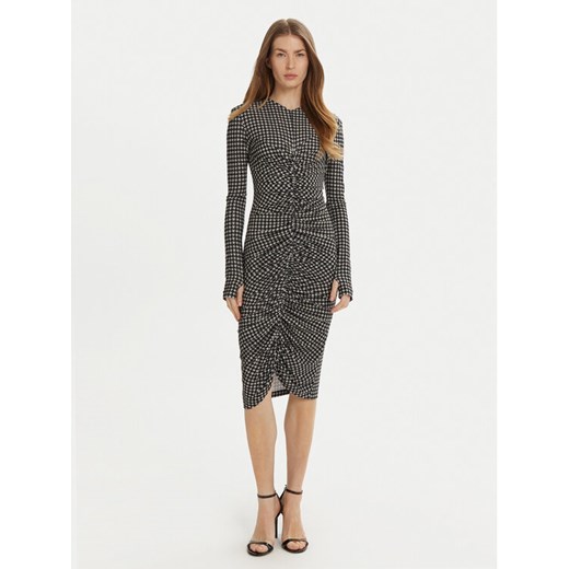 NORMA KAMALI Sukienka codzienna KK3243PLD25657 Szary Slim Fit ze sklepu MODIVO w kategorii Sukienki - zdjęcie 182660457