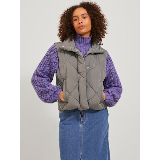 JJXX Bezrękawnik 12236460 Szary Regular Fit ze sklepu MODIVO w kategorii Kamizelki damskie - zdjęcie 182660468