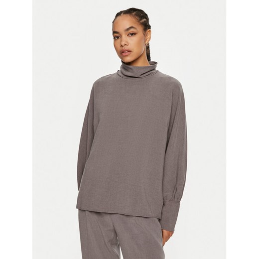 ACCESS FASHION Golf 44-2015-504 Szary Relaxed Fit ze sklepu MODIVO w kategorii Swetry damskie - zdjęcie 182660489