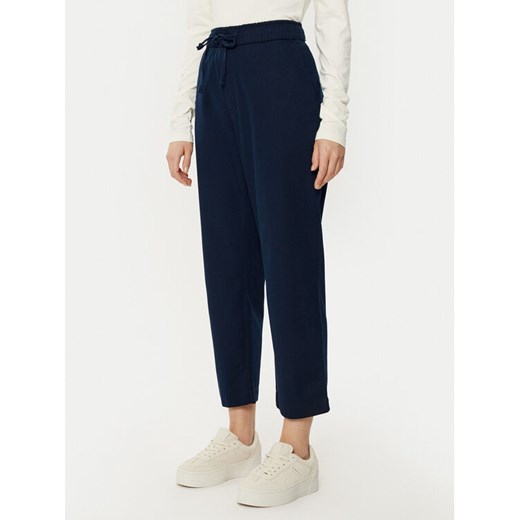 Gap Spodnie materiałowe 883883-06 Granatowy Straight Leg ze sklepu MODIVO w kategorii Spodnie damskie - zdjęcie 182660517