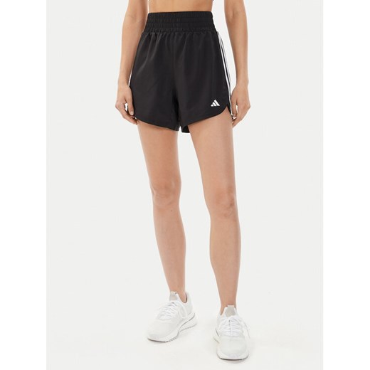 adidas Szorty sportowe Pacer Training 3-Stripes IT7760 Czarny Regular Fit ze sklepu MODIVO w kategorii Szorty - zdjęcie 182660668