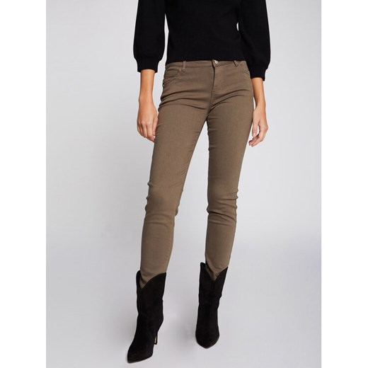 Morgan Jeansy 211-PETRA Zielony Skinny Fit Morgan 36 MODIVO