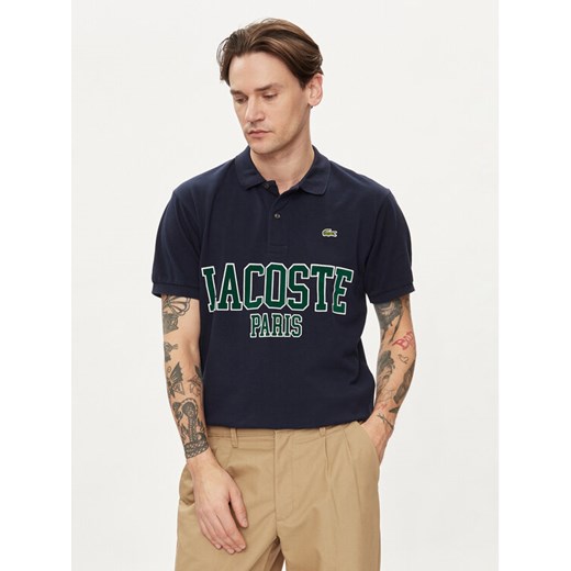 Lacoste Polo PH7419 Granatowy Regular Fit ze sklepu MODIVO w kategorii T-shirty męskie - zdjęcie 182660717