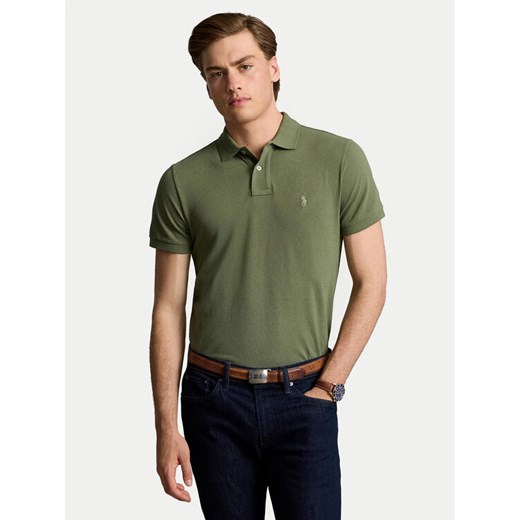 Polo Ralph Lauren Polo 710536856436 Zielony Slim Fit ze sklepu MODIVO w kategorii T-shirty męskie - zdjęcie 182660745