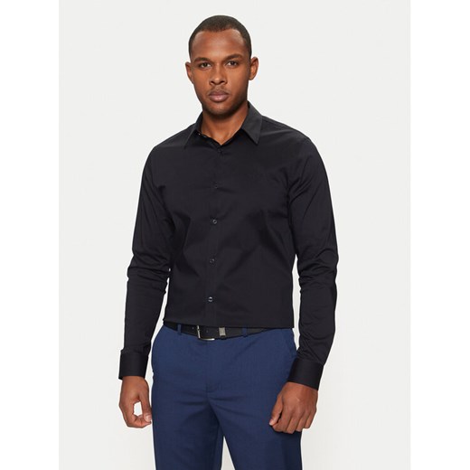 Guess Koszula Sunset M1YH20 W7ZK1 Granatowy Slim Fit ze sklepu MODIVO w kategorii Koszule męskie - zdjęcie 182660766
