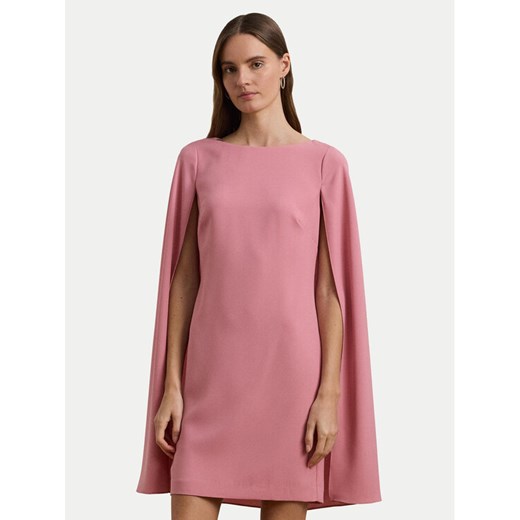LAUREN RALPH LAUREN Sukienka koktajlowa 253855210034 Różowy Slim Fit ze sklepu MODIVO w kategorii Sukienki - zdjęcie 182660775
