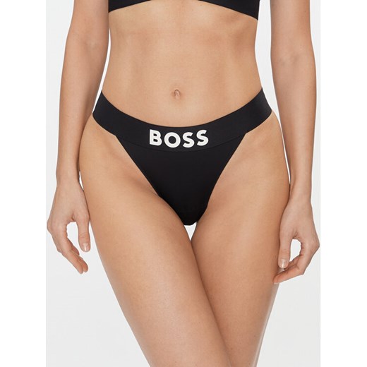 Boss Stringi 50497828 Czarny ze sklepu MODIVO w kategorii Majtki damskie - zdjęcie 182660787
