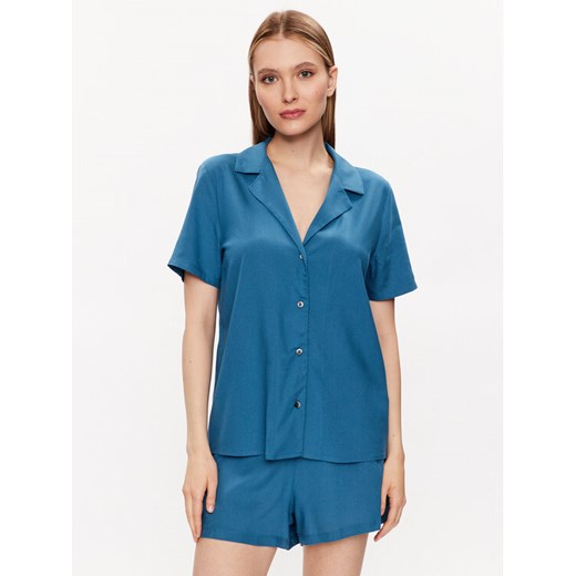 Calvin Klein Underwear Piżama 000QS6967E Granatowy Regular Fit ze sklepu MODIVO w kategorii Piżamy damskie - zdjęcie 182660835