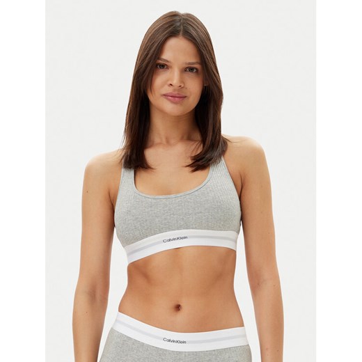 Calvin Klein Underwear Biustonosz top LV00QF8018 Szary ze sklepu MODIVO w kategorii Biustonosze - zdjęcie 182660849
