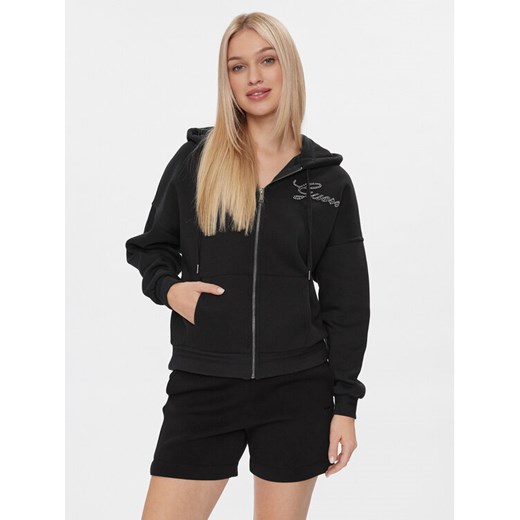 Guess Bluza W4RQ05 K9Z21 Czarny Regular Fit ze sklepu MODIVO w kategorii Bluzy damskie - zdjęcie 182660858