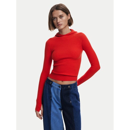 Desigual Sweter 25SWJF19 Czerwony Slim Fit ze sklepu MODIVO w kategorii Swetry damskie - zdjęcie 182660878