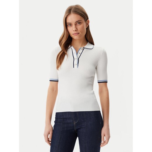 Guess Bluzka W5GR37 Z3L10 Biały Regular Fit ze sklepu MODIVO w kategorii Bluzki damskie - zdjęcie 182660929