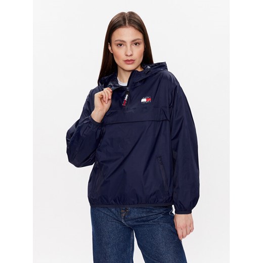 Tommy Jeans Kurtka anorak Chicago DW0DW15333 Granatowy Regular Fit ze sklepu MODIVO w kategorii Kurtki damskie - zdjęcie 182660935