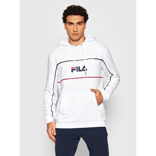 Fila Bluza Analu 688466 Biały Regular Fit ze sklepu MODIVO w kategorii Bluzy męskie - zdjęcie 182660969