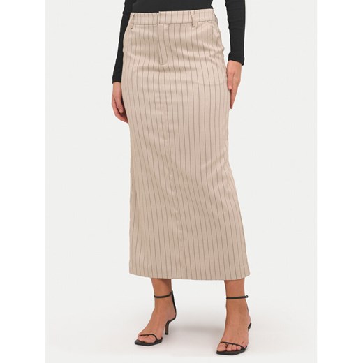 Kaffe Spódnica midi Agathe 10508753 Beżowy Regular Fit ze sklepu MODIVO w kategorii Spódnice - zdjęcie 182660998