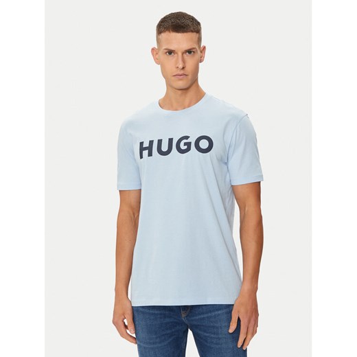 Hugo T-Shirt Dulivio 50467556 Niebieski Regular Fit ze sklepu MODIVO w kategorii T-shirty męskie - zdjęcie 182660999