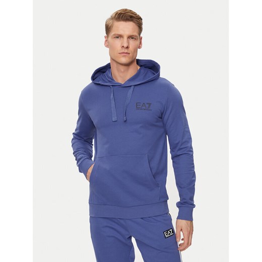 EA7 Emporio Armani Bluza 8NPM18 PJ05Z 1557 Niebieski Regular Fit ze sklepu MODIVO w kategorii Bluzy męskie - zdjęcie 182661085