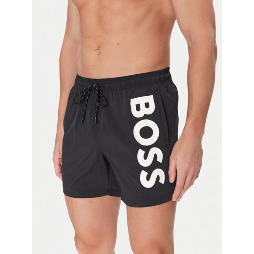 BOSS Szorty kąpielowe Octopus 50514502 Czarny Regular Fit ze sklepu MODIVO w kategorii Kąpielówki - zdjęcie 182661119