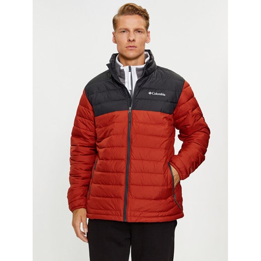 Columbia Kurtka przejściowa Powder Lite™ Pomarańczowy Regular Fit ze sklepu MODIVO w kategorii Kurtki męskie - zdjęcie 182661226