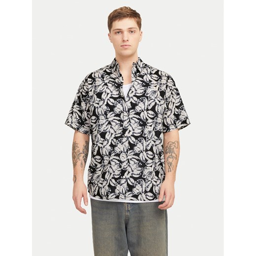 Jack&Jones Koszula Joshua 12271089 Czarny Wide Fit ze sklepu MODIVO w kategorii Koszule męskie - zdjęcie 182661249
