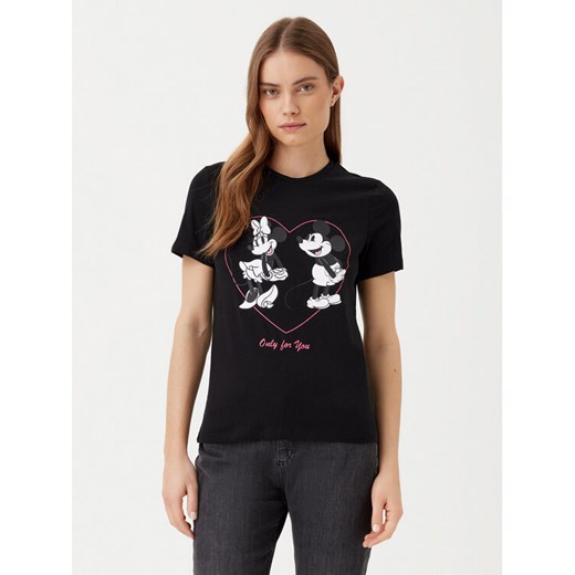 ONLY T-Shirt Mickey 15317991 Czarny Regular Fit ze sklepu MODIVO w kategorii Bluzki damskie - zdjęcie 182661269