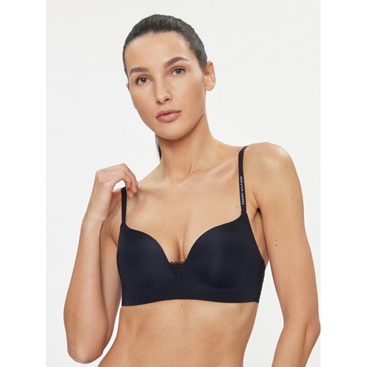 Tommy Hilfiger Biustonosz push-up UW0UW02405 Granatowy ze sklepu MODIVO w kategorii Biustonosze - zdjęcie 182661298