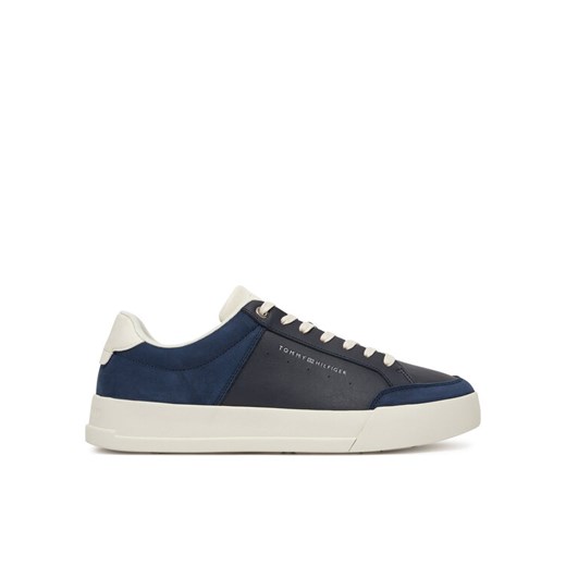Tommy Hilfiger Sneakersy Court Mix Lnubuck FM0FM05410 Granatowy ze sklepu MODIVO w kategorii Buty sportowe męskie - zdjęcie 182661406