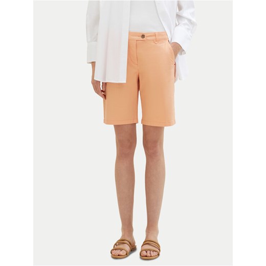 Tom Tailor Szorty materiałowe 1040694 Koralowy Regular Fit ze sklepu MODIVO w kategorii Szorty - zdjęcie 182661408