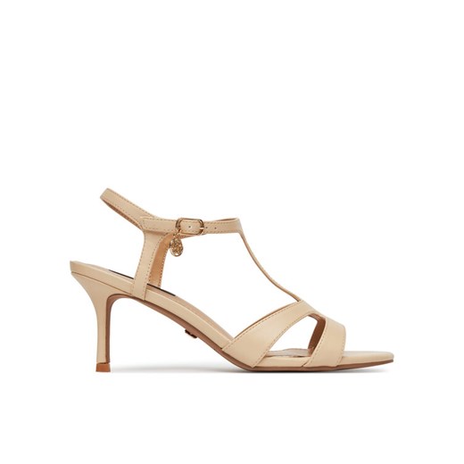 Nine West Sandały 22154A Beżowy ze sklepu MODIVO w kategorii Sandały damskie - zdjęcie 182661525