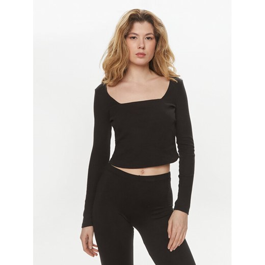 Brave Soul Bluzka LLT-618NYLO Czarny Straight Fit ze sklepu MODIVO w kategorii Bluzki damskie - zdjęcie 182661545