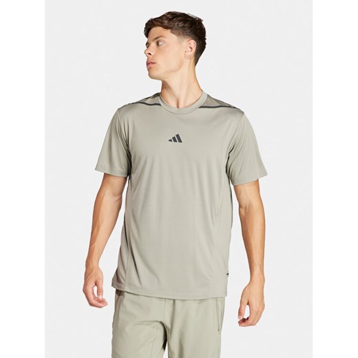 adidas Koszulka techniczna Designed for Training Adistrong IS3838 Zielony Slim Fit ze sklepu MODIVO w kategorii T-shirty męskie - zdjęcie 182661576
