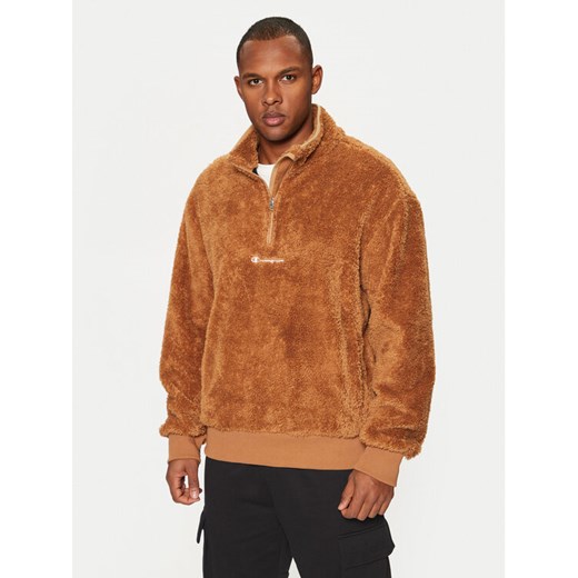 Champion Bluza 220285 Brązowy Standard Fit ze sklepu MODIVO w kategorii Bluzy męskie - zdjęcie 182661619
