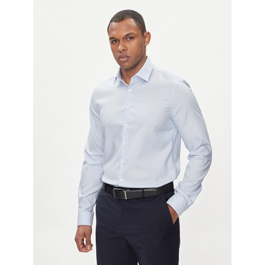 Calvin Klein Koszula K10K112588 Niebieski Slim Fit ze sklepu MODIVO w kategorii Koszule męskie - zdjęcie 182661638
