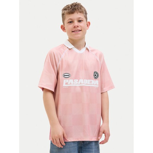 Jack&Jones Junior Polo 12278700 Różowy Loose Fit ze sklepu MODIVO w kategorii T-shirty chłopięce - zdjęcie 182661879