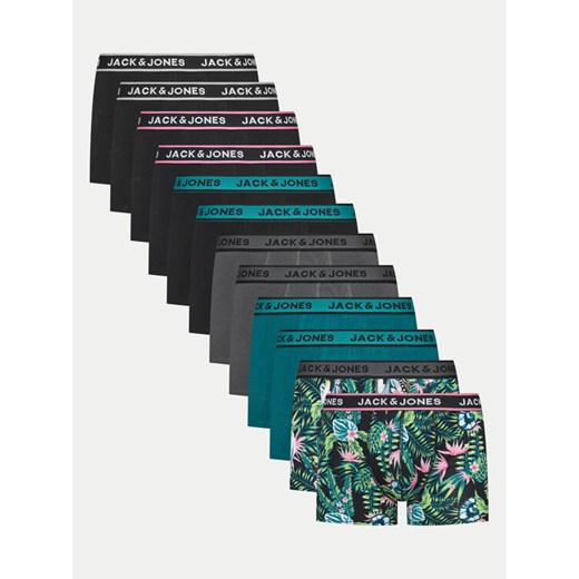 Jack&Jones Komplet 12 par bokserek Drew 12264002 Kolorowy ze sklepu MODIVO w kategorii Majtki męskie - zdjęcie 182661896