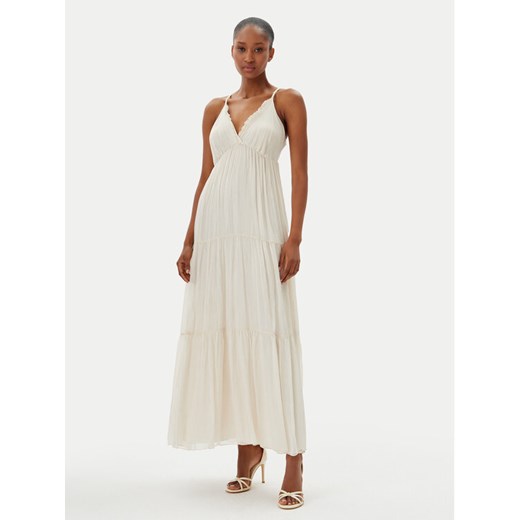 Haveone Sukienka letnia AFF-N011 Écru Loose Fit ze sklepu MODIVO w kategorii Sukienki - zdjęcie 182661905