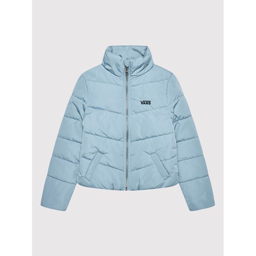 Vans Kurtka zimowa Foundry Puffer VN0A53PL Błękitny Regular Fit ze sklepu MODIVO w kategorii Kurtki dziewczęce - zdjęcie 182661986