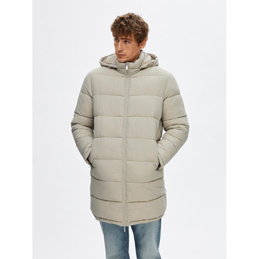 Selected Homme Kurtka zimowa Cooper 16089959 Beżowy Regular Fit ze sklepu MODIVO w kategorii Kurtki męskie - zdjęcie 182661996