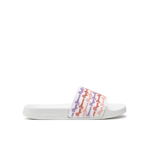 Pepe Jeans Klapki Slider Set W PLS70145 Biały ze sklepu MODIVO w kategorii Klapki damskie - zdjęcie 182662126