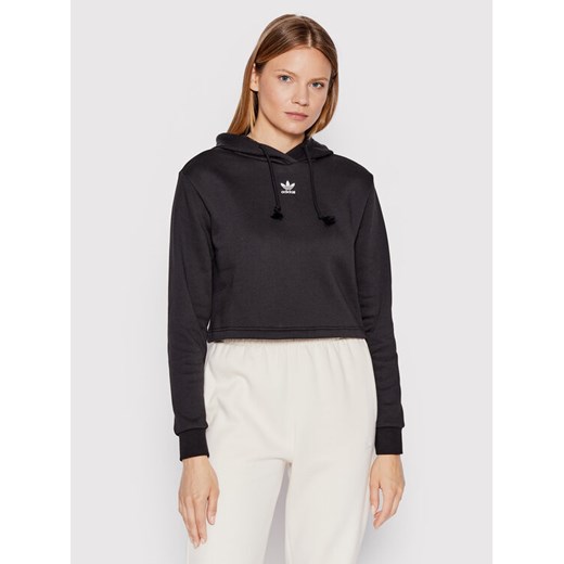 adidas Bluza adicolor Essentials HM1829 Czarny Relaxed Fit ze sklepu MODIVO w kategorii Bluzy damskie - zdjęcie 182662147