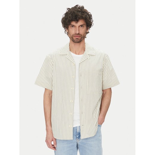 Calvin Klein Jeans Koszula J30J327330 Beżowy Regular Fit ze sklepu MODIVO w kategorii Koszule męskie - zdjęcie 182662159