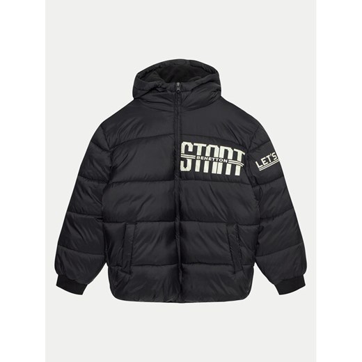 United Colors Of Benetton Kurtka zimowa 2MZKCN05K Czarny Regular Fit ze sklepu MODIVO w kategorii Kurtki chłopięce - zdjęcie 182662188