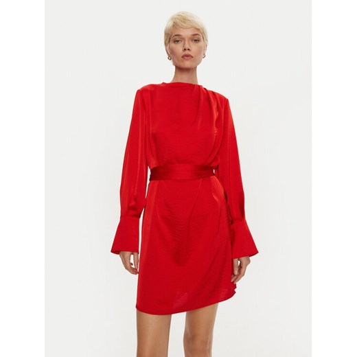 Lola Casademunt by Maite Sukienka koktajlowa MF2416003 Czerwony Regular Fit ze sklepu MODIVO w kategorii Sukienki - zdjęcie 182662198