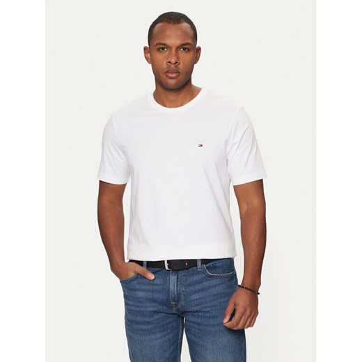 Tommy Hilfiger T-Shirt Essential MW0MW37267 Biały Regular Fit ze sklepu MODIVO w kategorii T-shirty męskie - zdjęcie 182662205