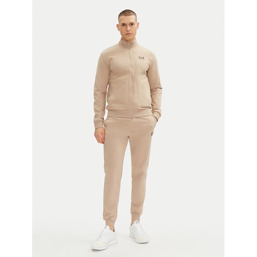 EA7 Emporio Armani Dres 8NPV60 PJVRZ U6155 Beżowy Regular Fit ze sklepu MODIVO w kategorii Dresy męskie - zdjęcie 182662317