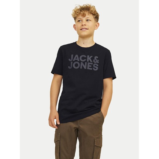 Jack&Jones Junior T-Shirt Corp Logo 12152730 Czarny Regular Fit ze sklepu MODIVO w kategorii T-shirty chłopięce - zdjęcie 182662318