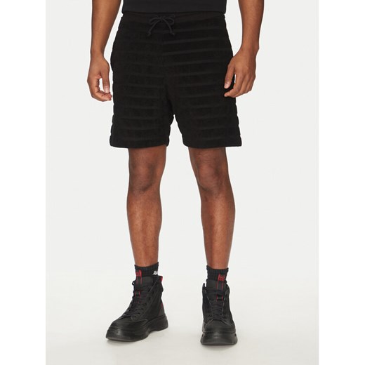 HUGO Szorty sportowe Dutowel 50535289 Czarny Relaxed Fit ze sklepu MODIVO w kategorii Spodenki męskie - zdjęcie 182662355